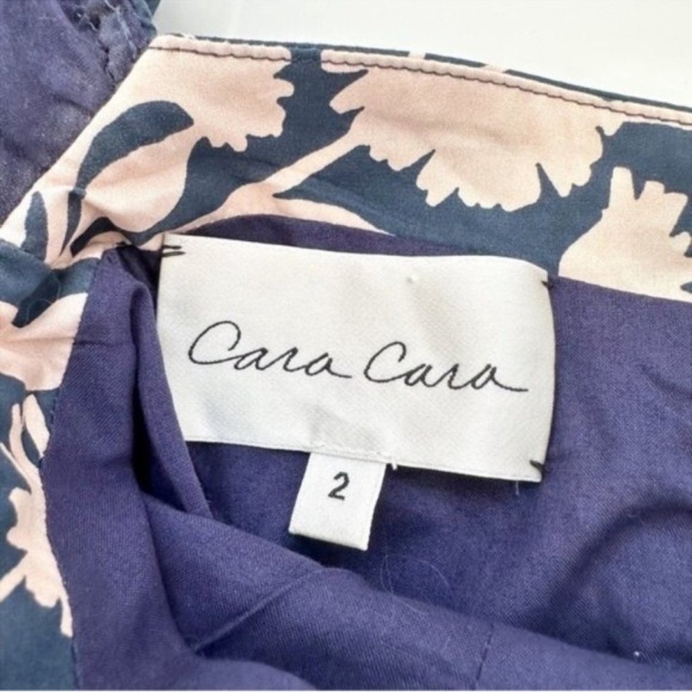 Cara Cara Wethersfield Dress Midnight Blue and Blush Floral - Picture 7 of 10